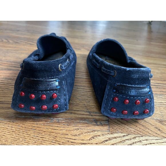 BRUNELLO CUCINELLI Blue Suede Slip On Loafers Moccasins Shoes  Mens Size 10 main image 9